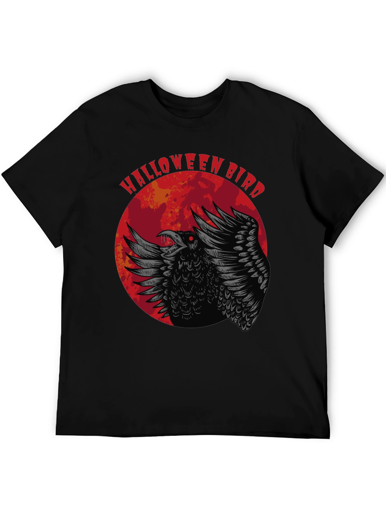Halloween Bird Graphic Tee - Crow Moon Design