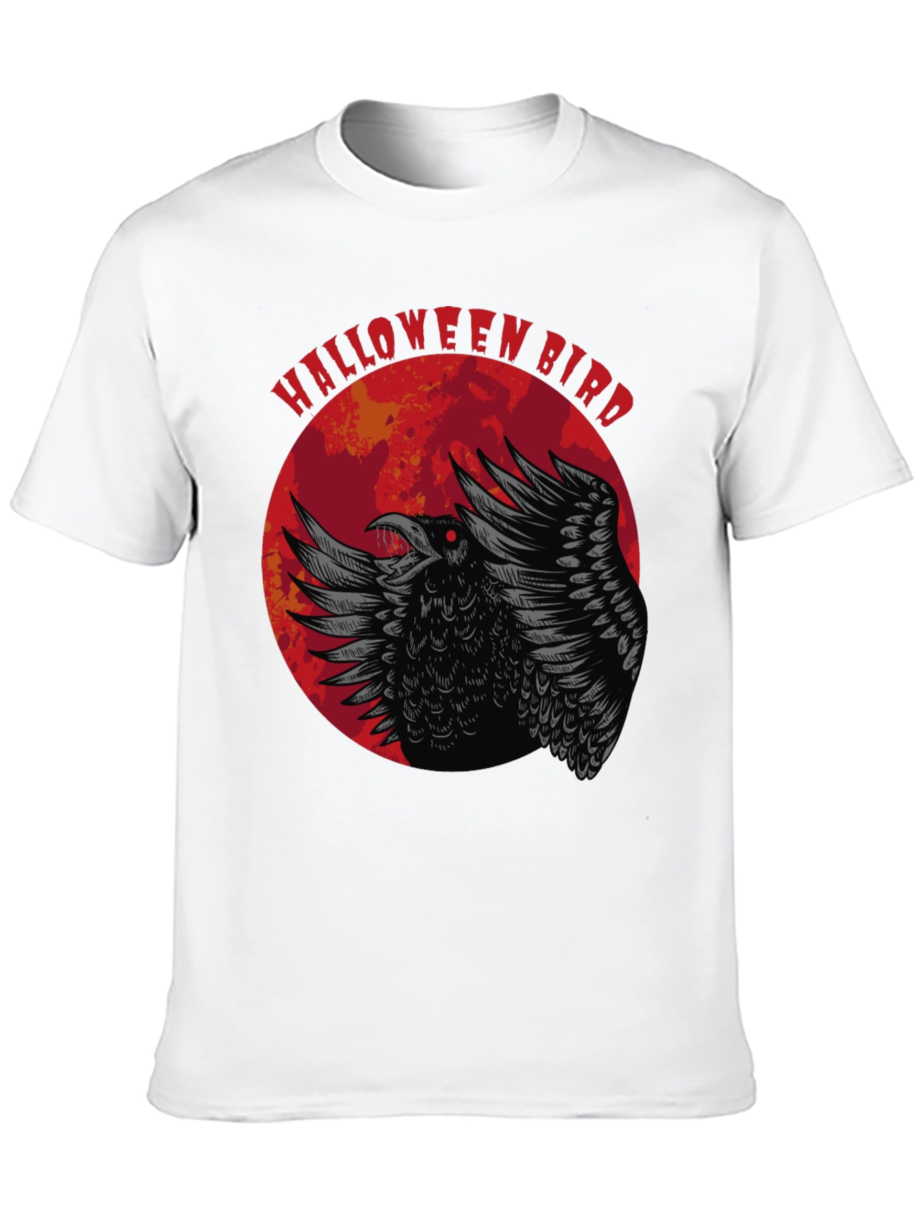 Halloween Bird Graphic Tee - Crow Moon Design