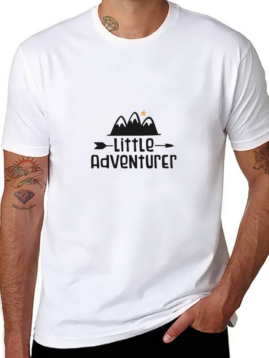 Little Adventurer Black Graphic Tee
