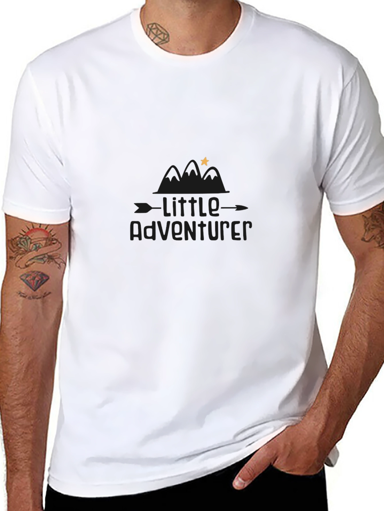 Little Adventurer Black Graphic Tee