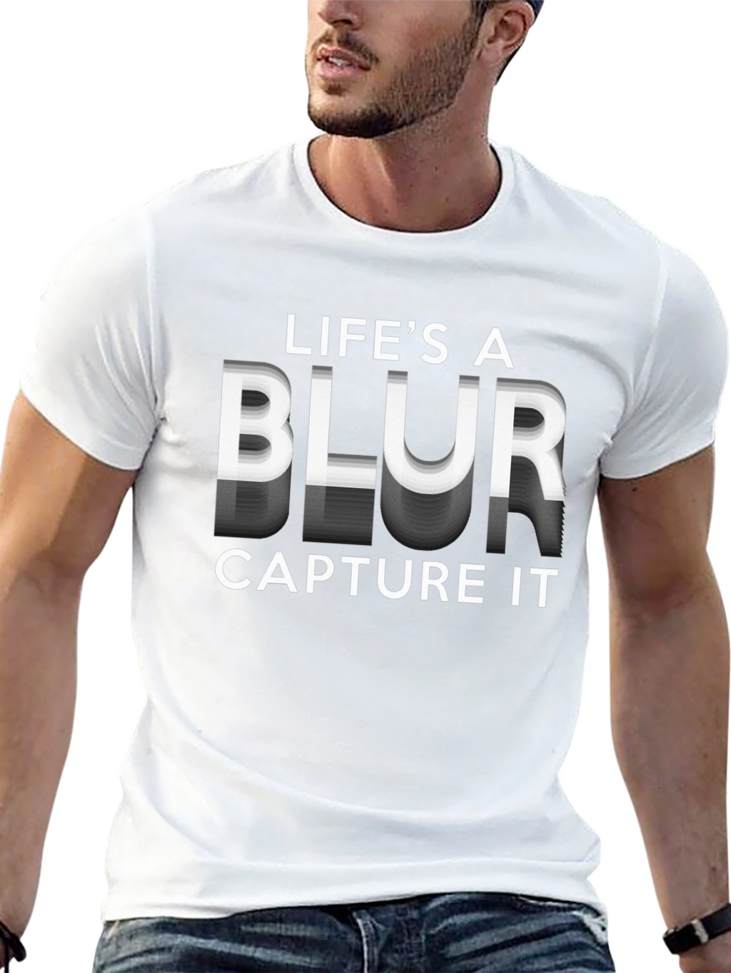Lifes a Blur Graphic T-Shirt
