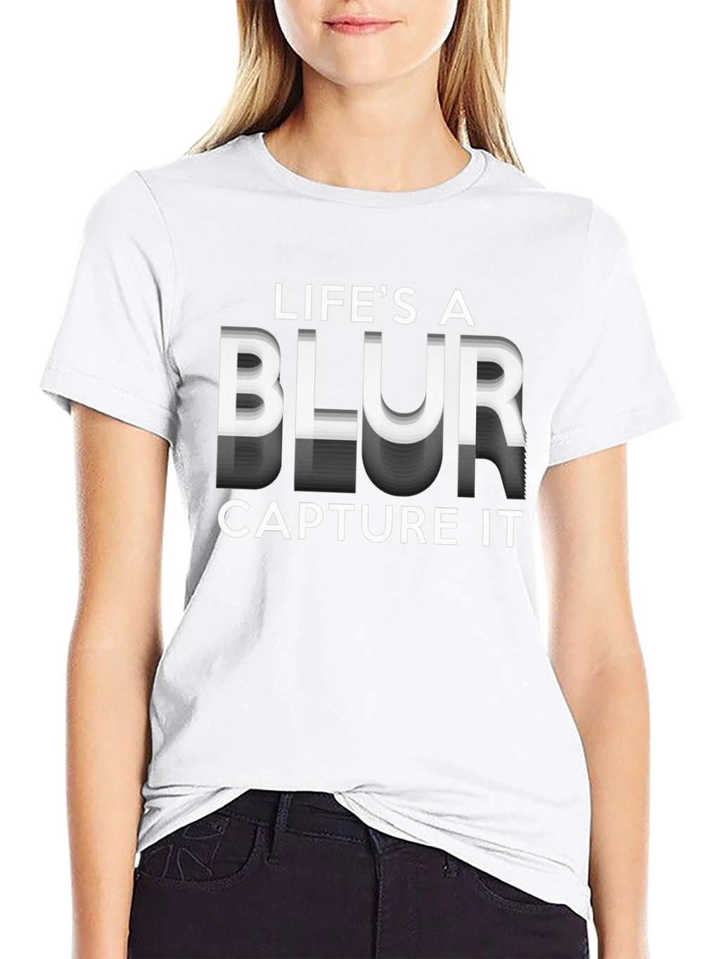 Lifes a Blur Graphic T-Shirt