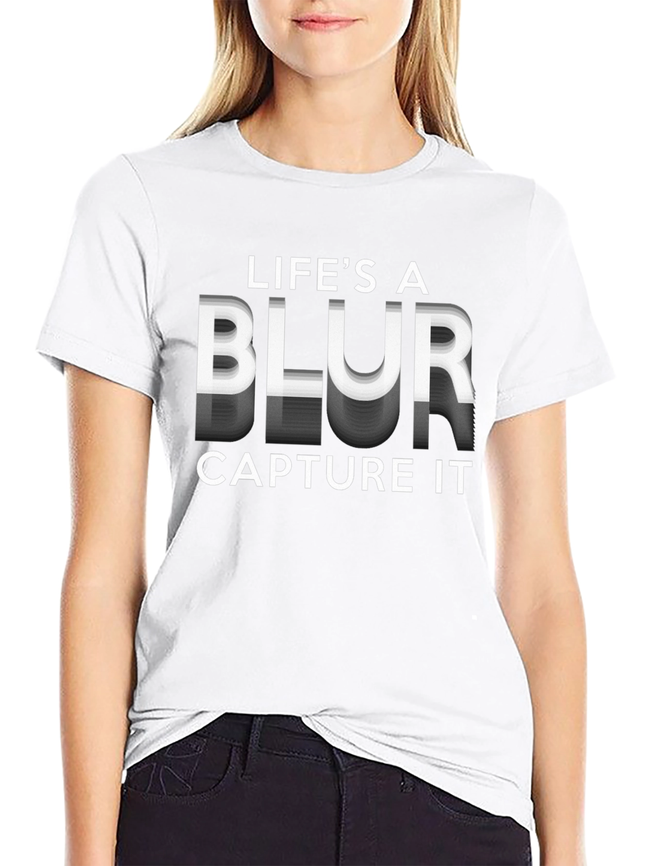 Lifes a Blur Graphic T-Shirt