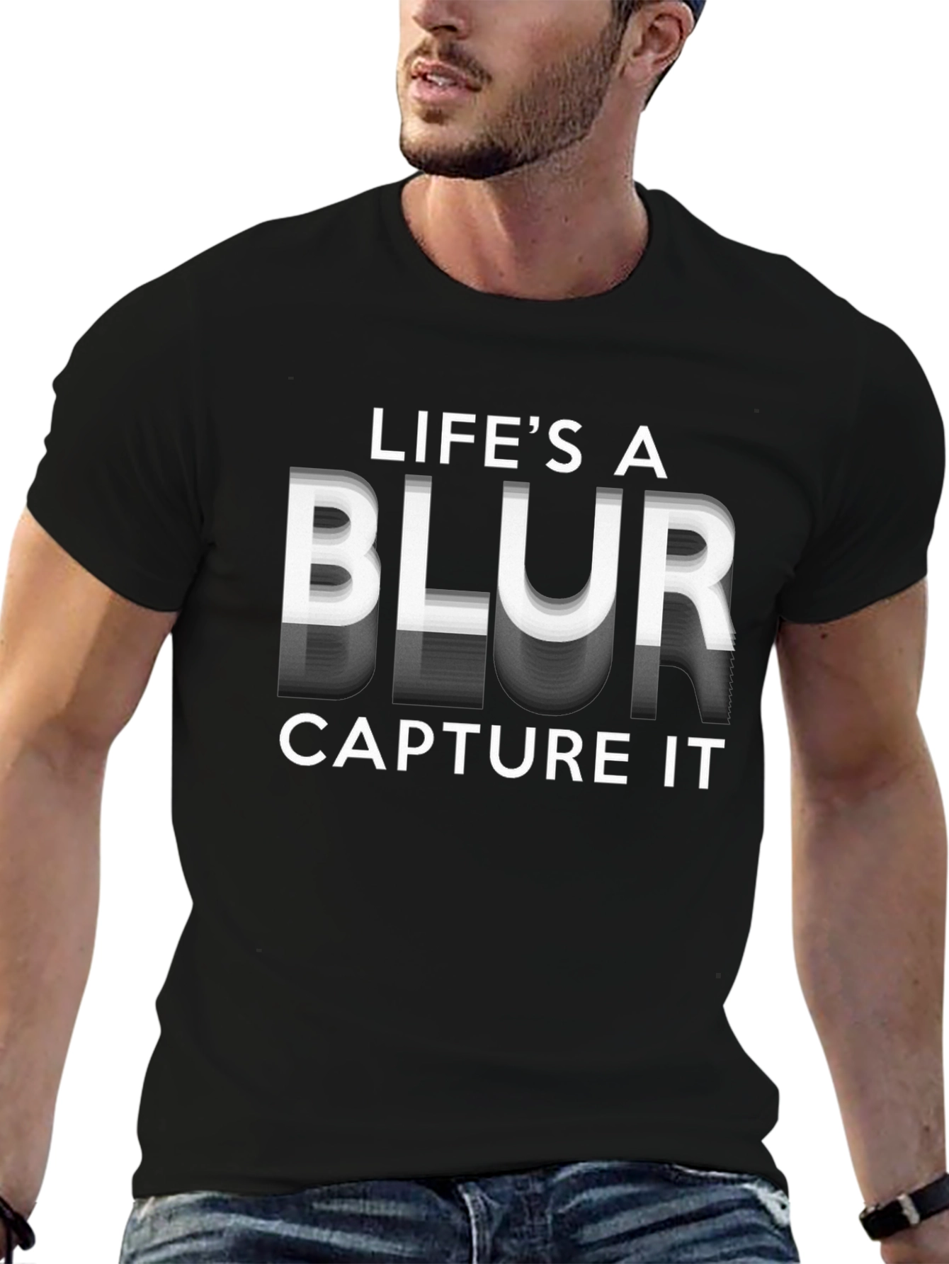 Lifes a Blur Graphic T-Shirt