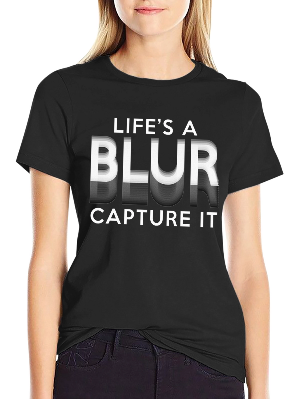 Lifes a Blur Graphic T-Shirt
