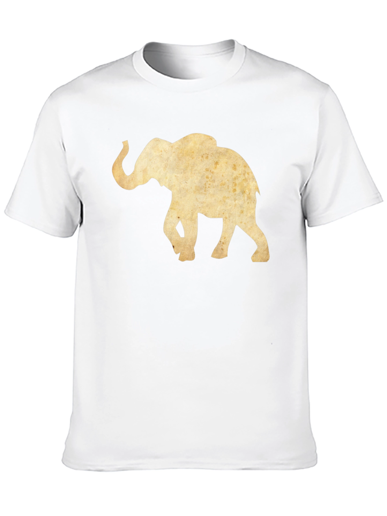 Vintage Elephant Graphic Tee - Black Cotton
