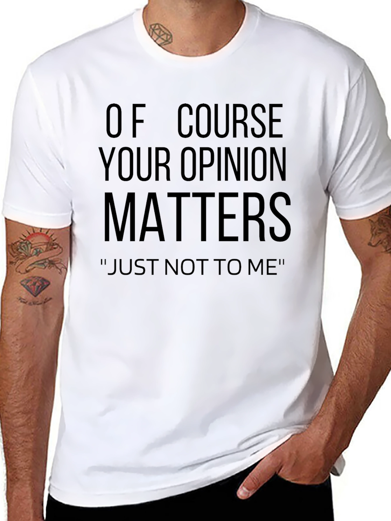 Funny Opinion Matters Sarcastic T-Shirt