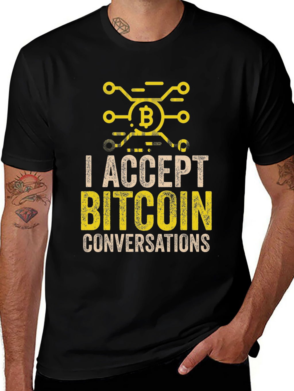 I Accept Bitcoin Conversations Tee