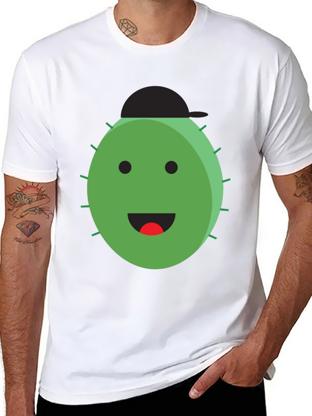 Cactus Dude Tee - Funny Graphic T-Shirt