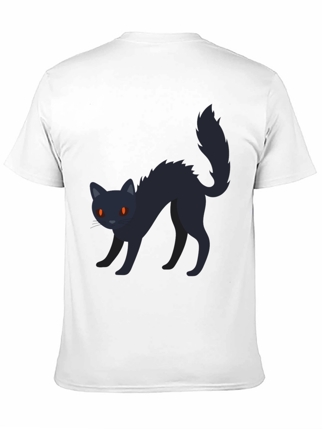 Black Cat Graphic Tee - Halloween T-Shirt