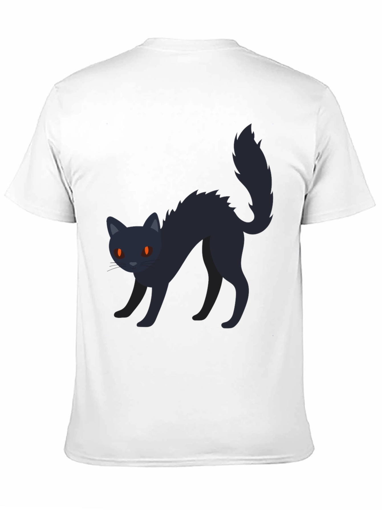 Black Cat Graphic Tee - Halloween T-Shirt