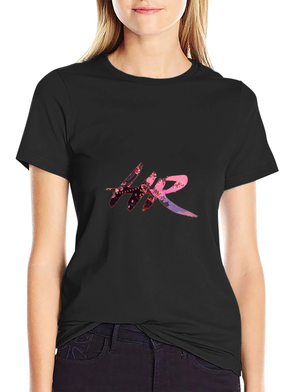 HR Pink Sakura T-Shirt - Stylish Graphic Tee