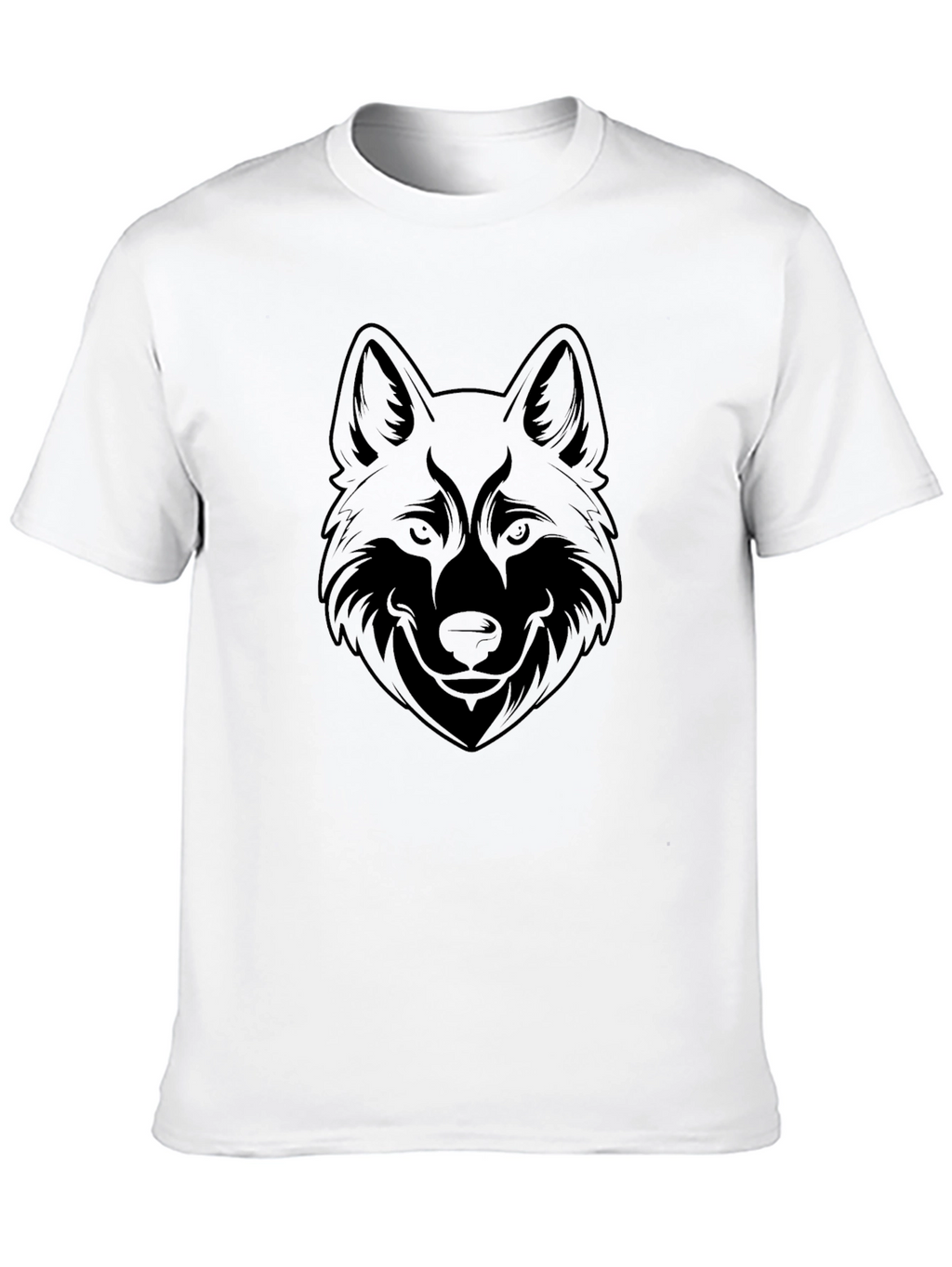 Black Wolf Graphic Tee - Mens Casual Style