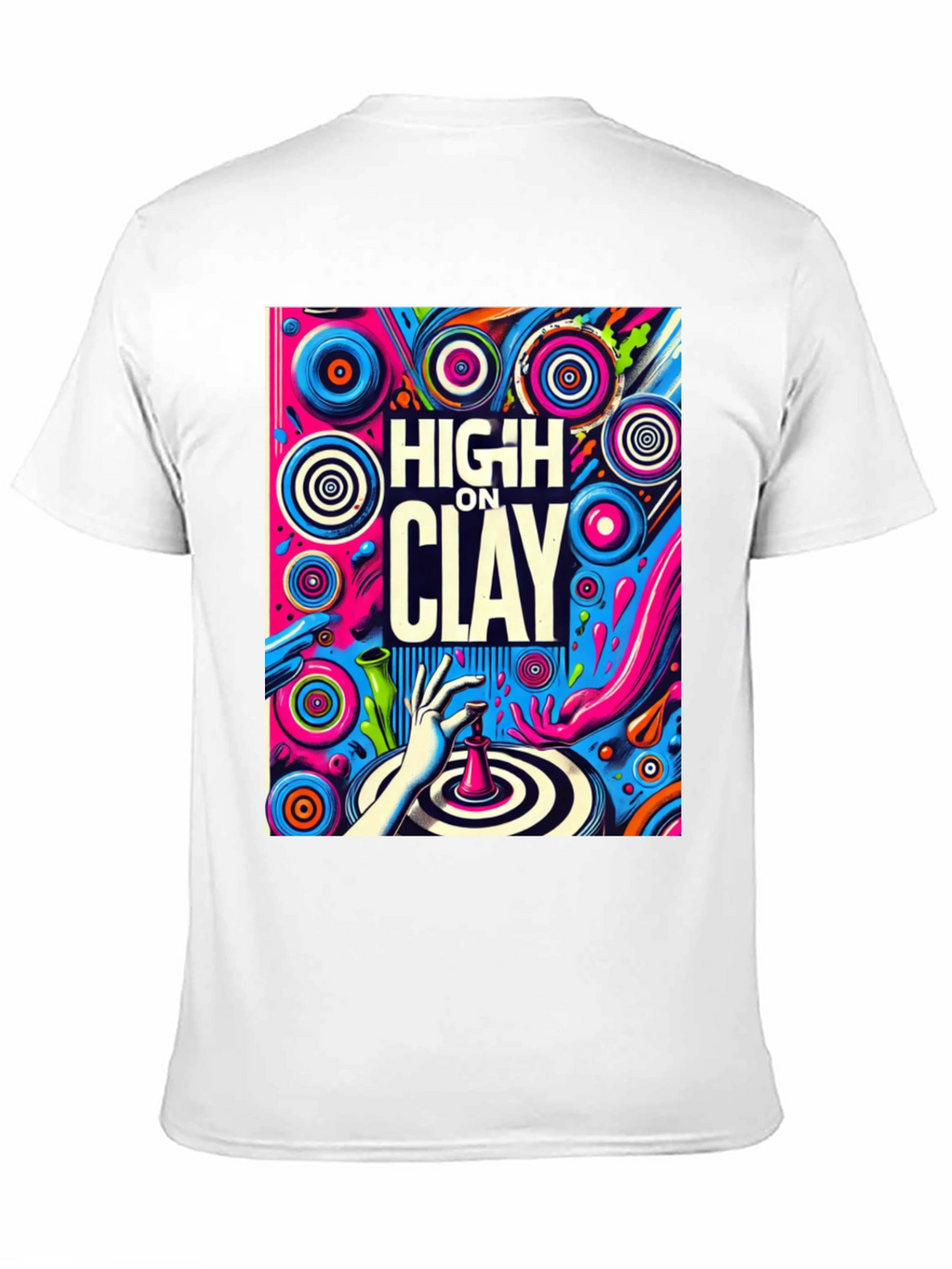 High On Clay Graphic T-Shirt - Cool Artist Tee