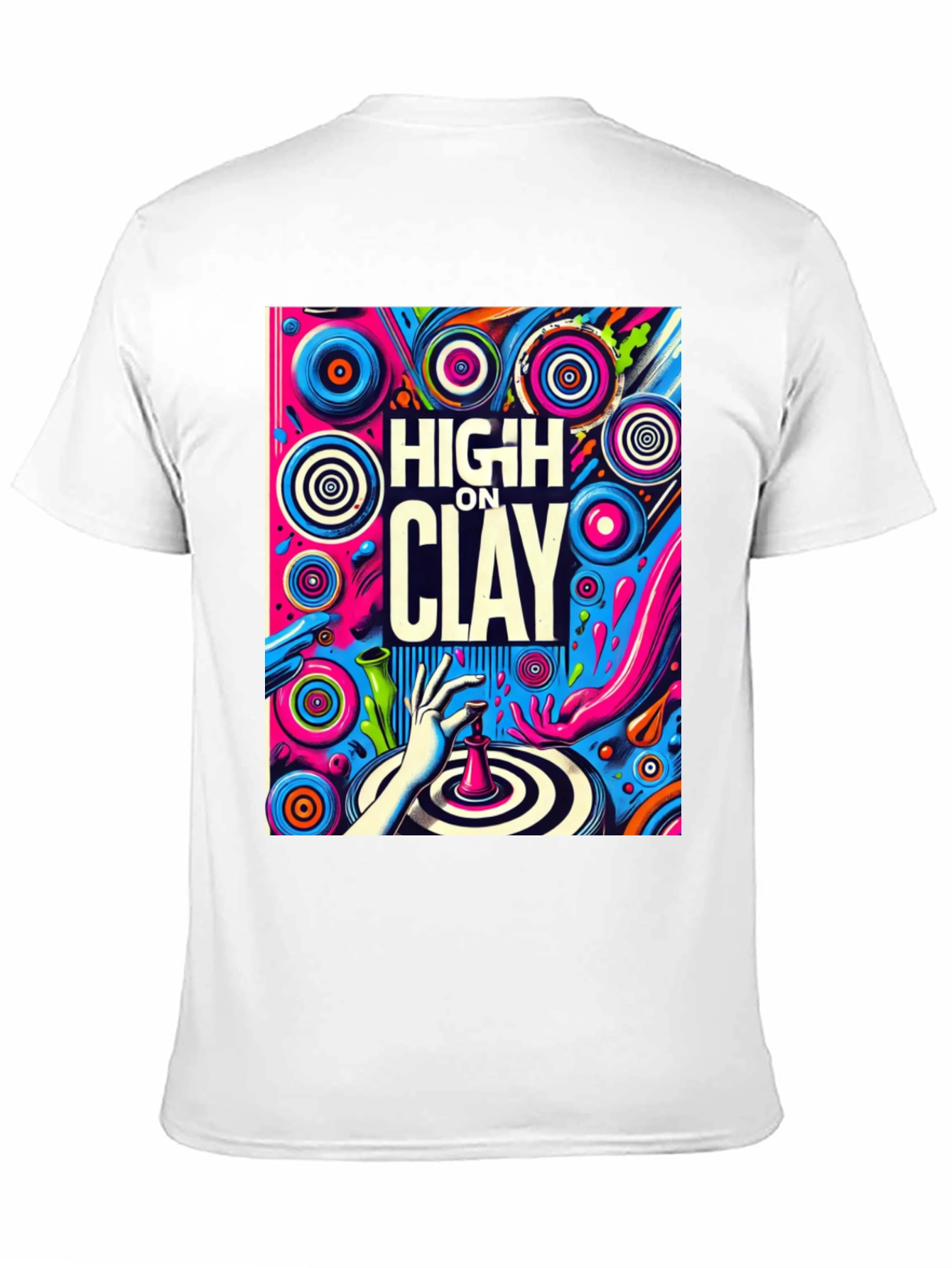 High On Clay Graphic T-Shirt - Cool Artist Tee