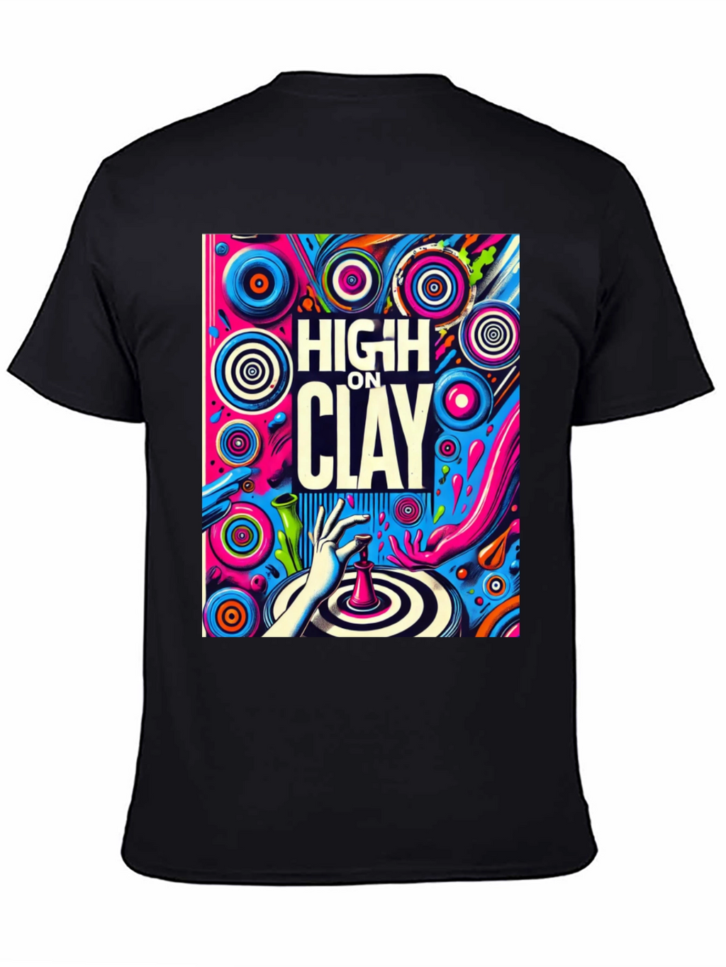 High On Clay Graphic T-Shirt - Cool Artist Tee