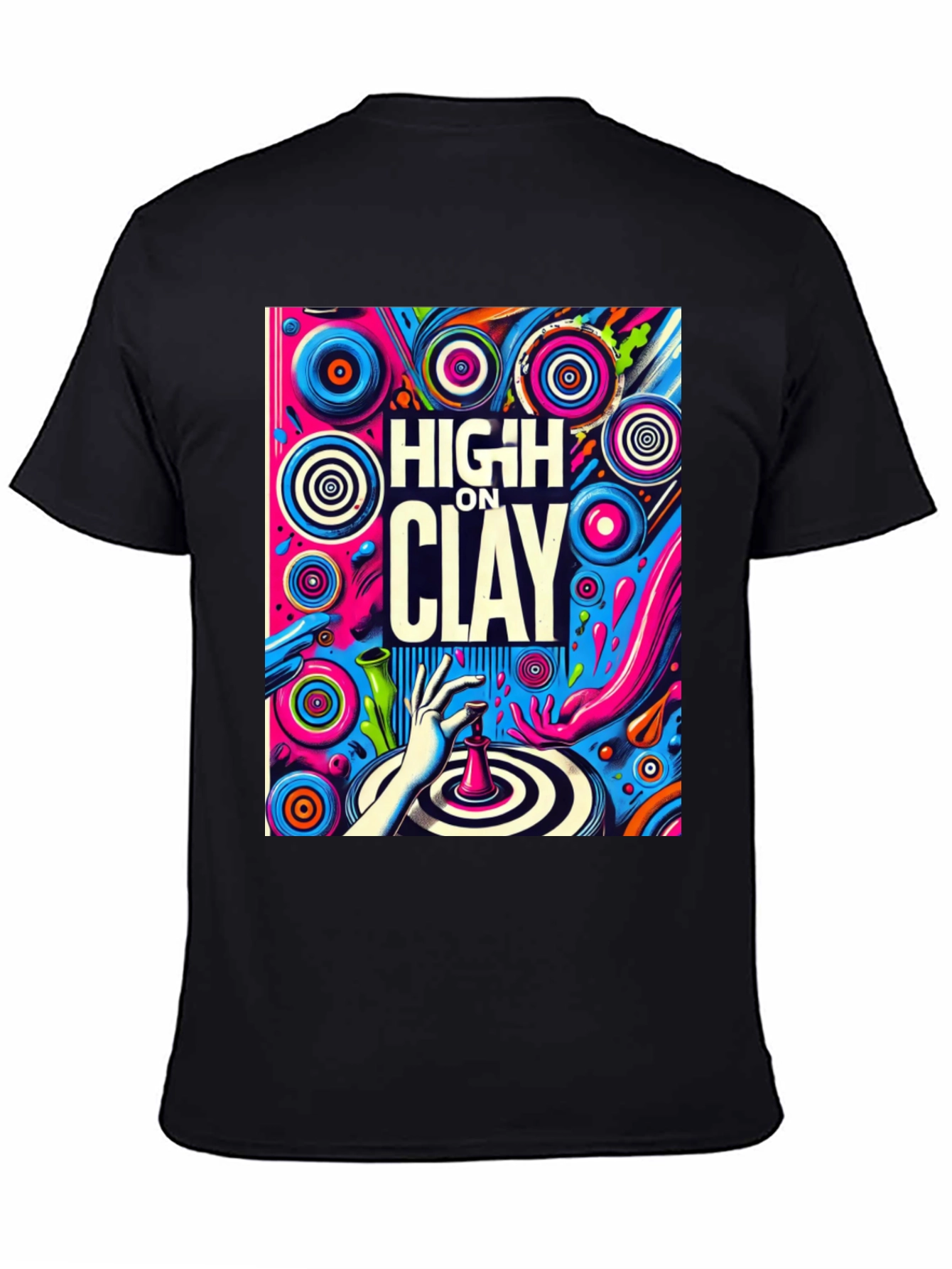 High On Clay Graphic T-Shirt - Cool Artist Tee