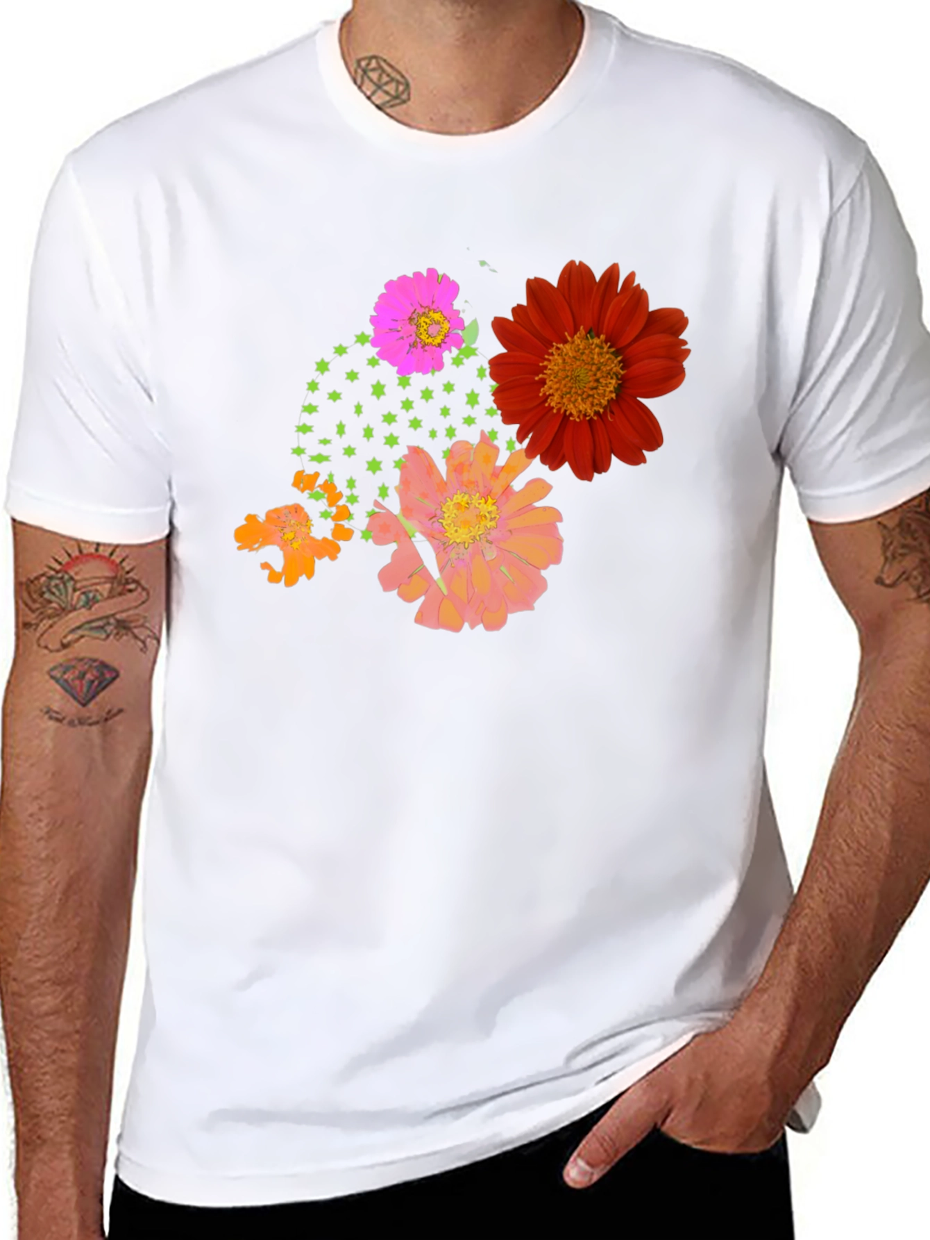 Floral Graphic Print Tee