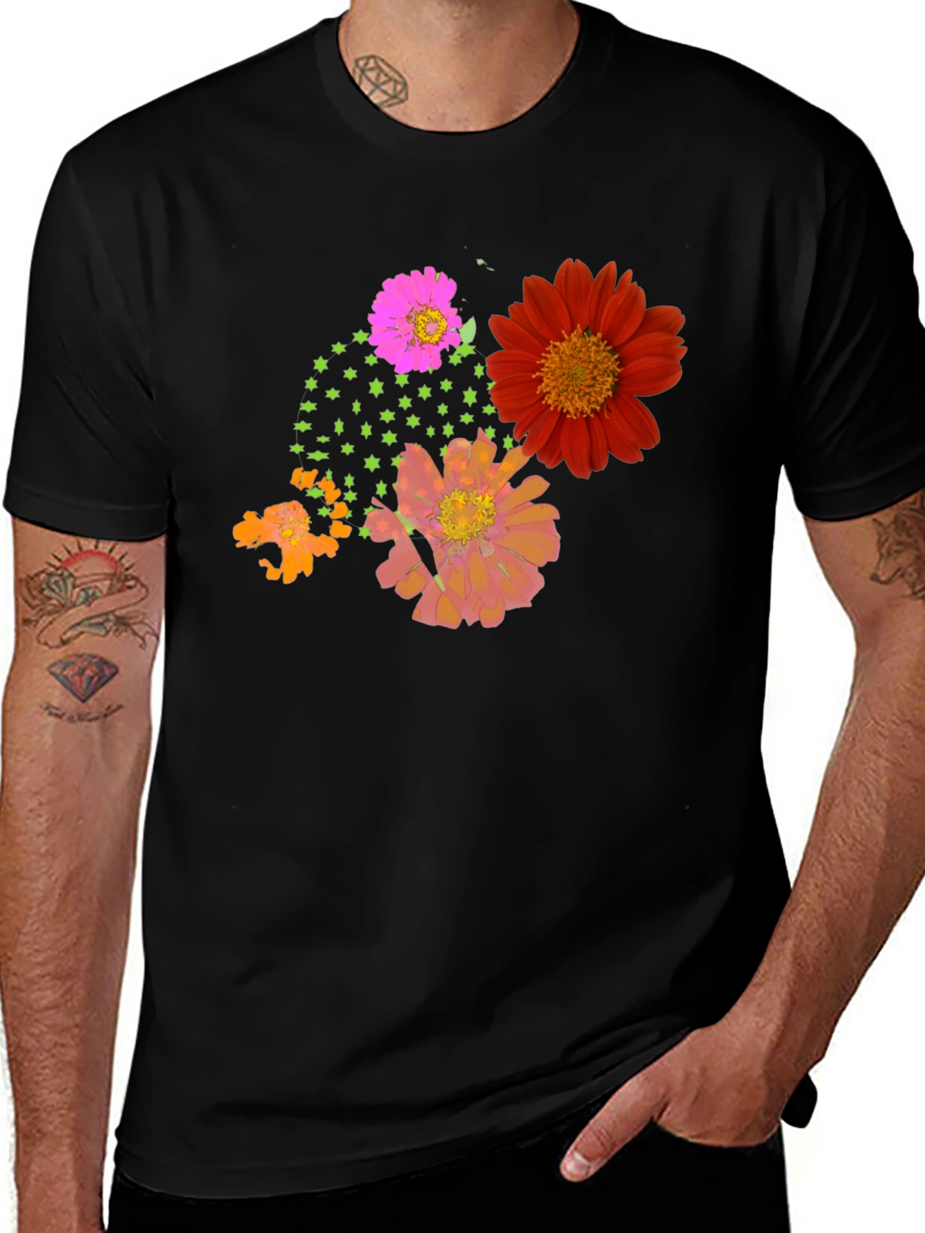 Floral Graphic Print Tee