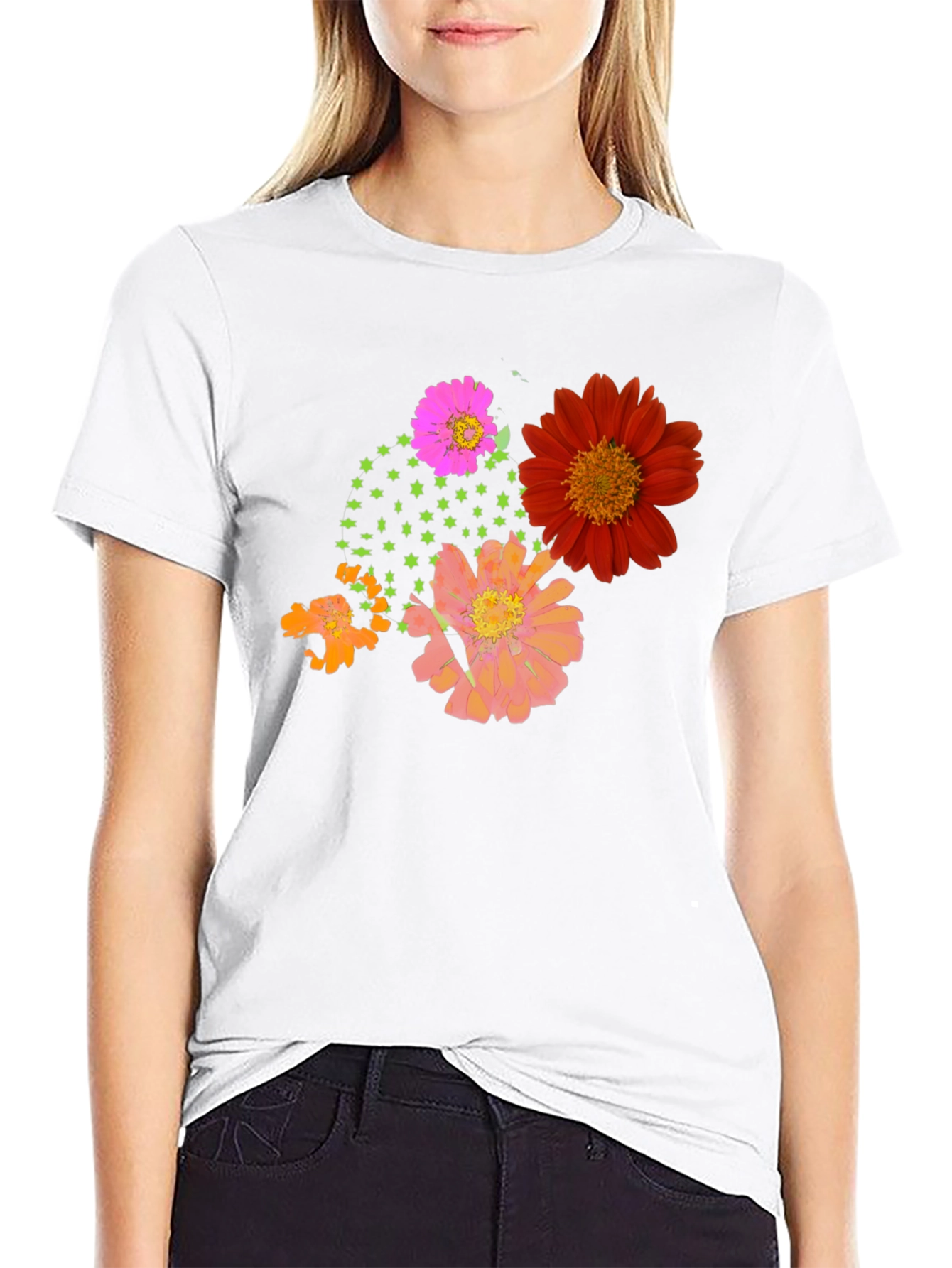 Floral Graphic Print Tee