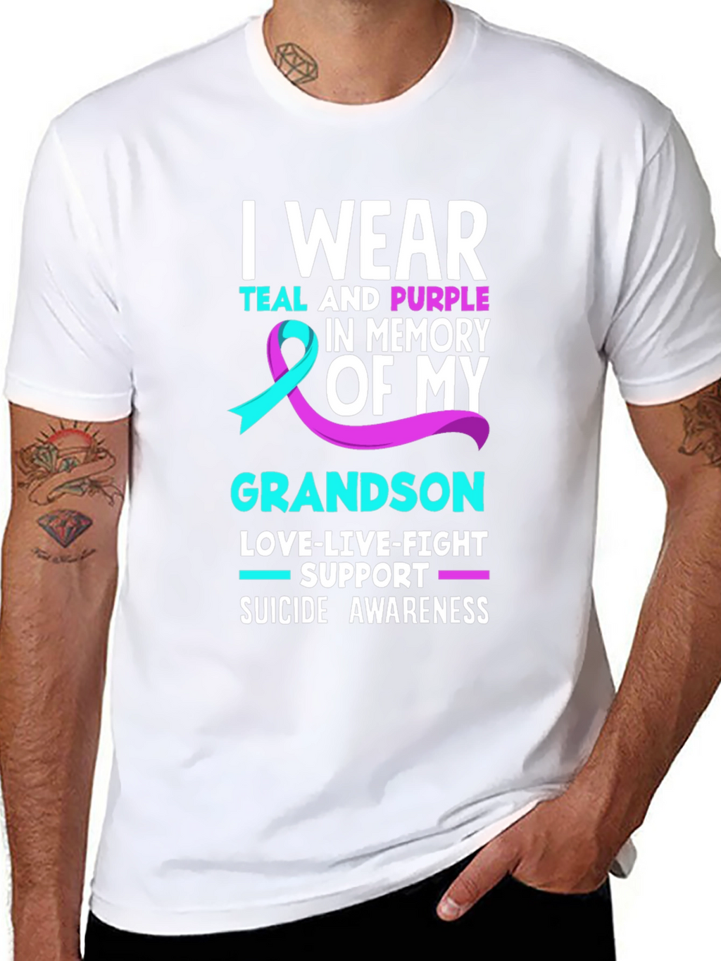 Suicide Awareness Grandson T-Shirt