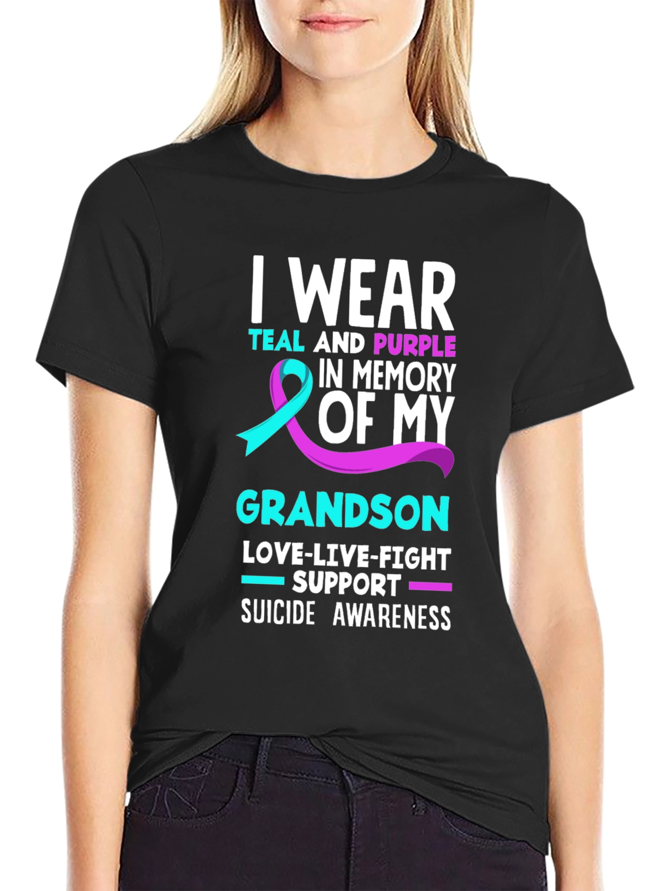 Suicide Awareness Grandson T-Shirt