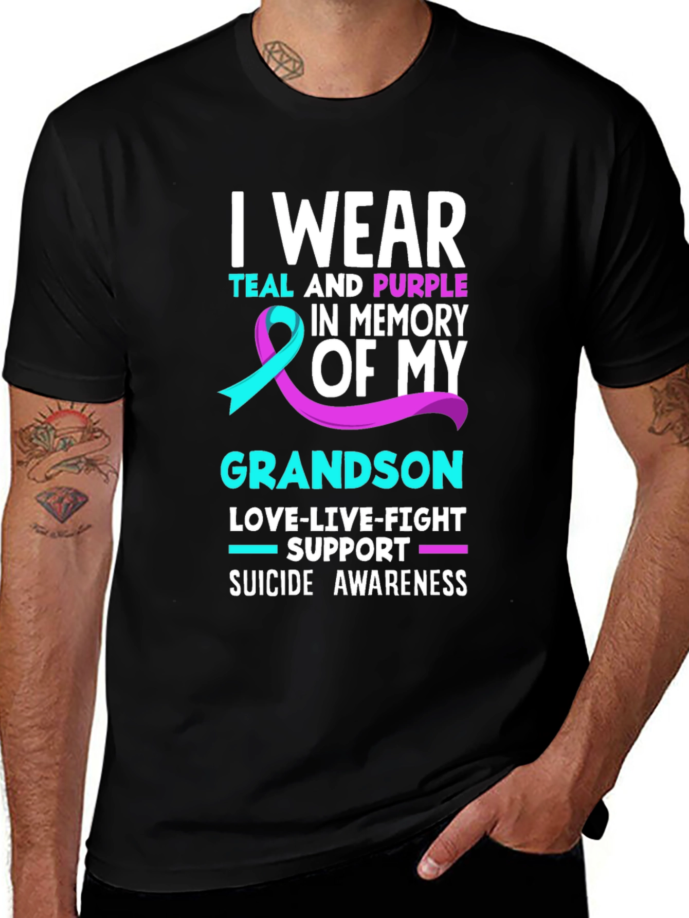 Suicide Awareness Grandson T-Shirt