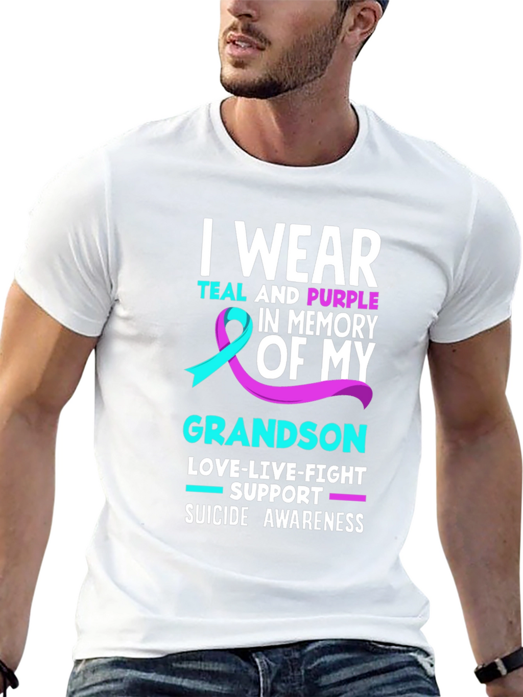 Suicide Awareness Grandson T-Shirt