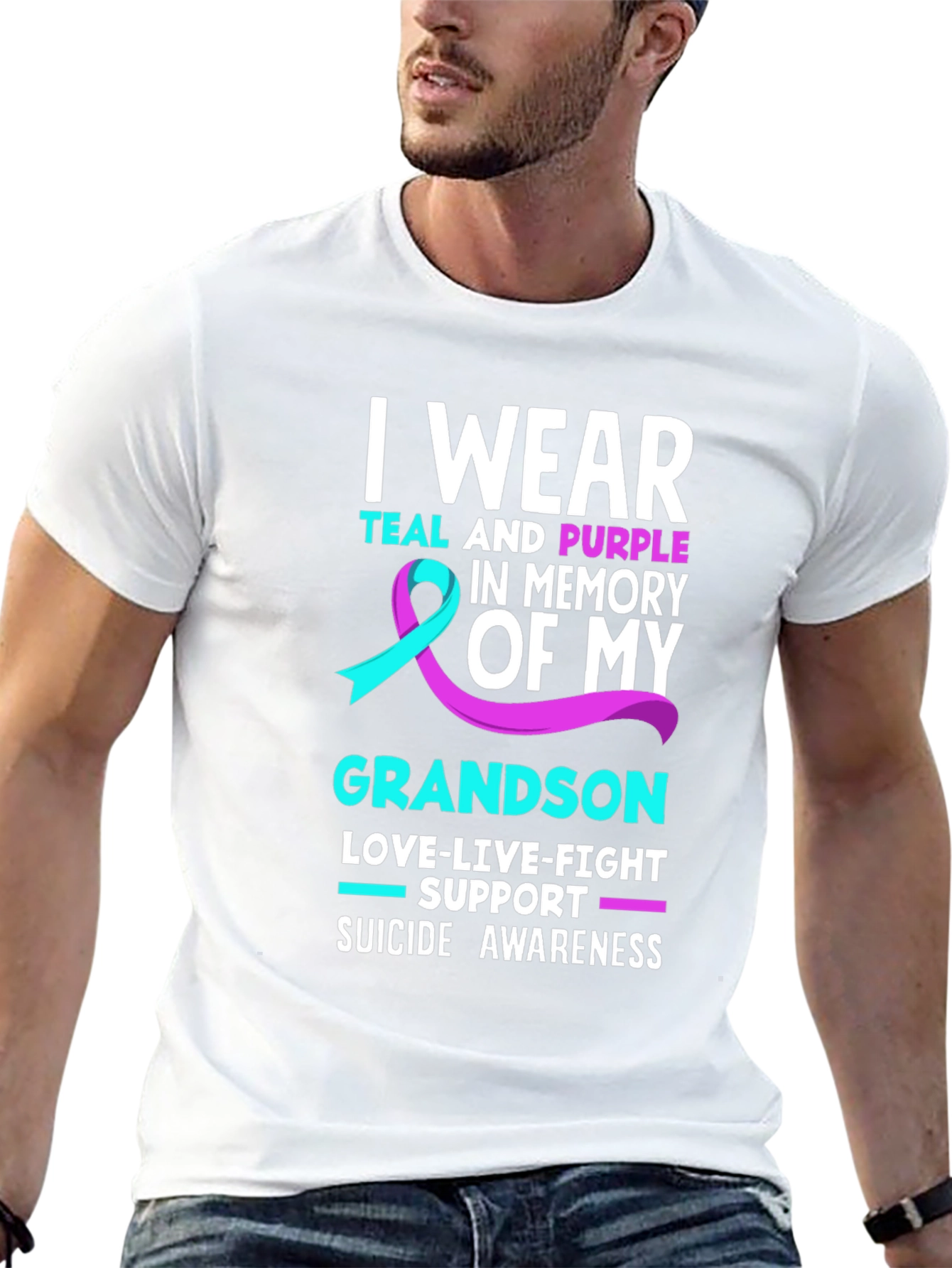 Suicide Awareness Grandson T-Shirt