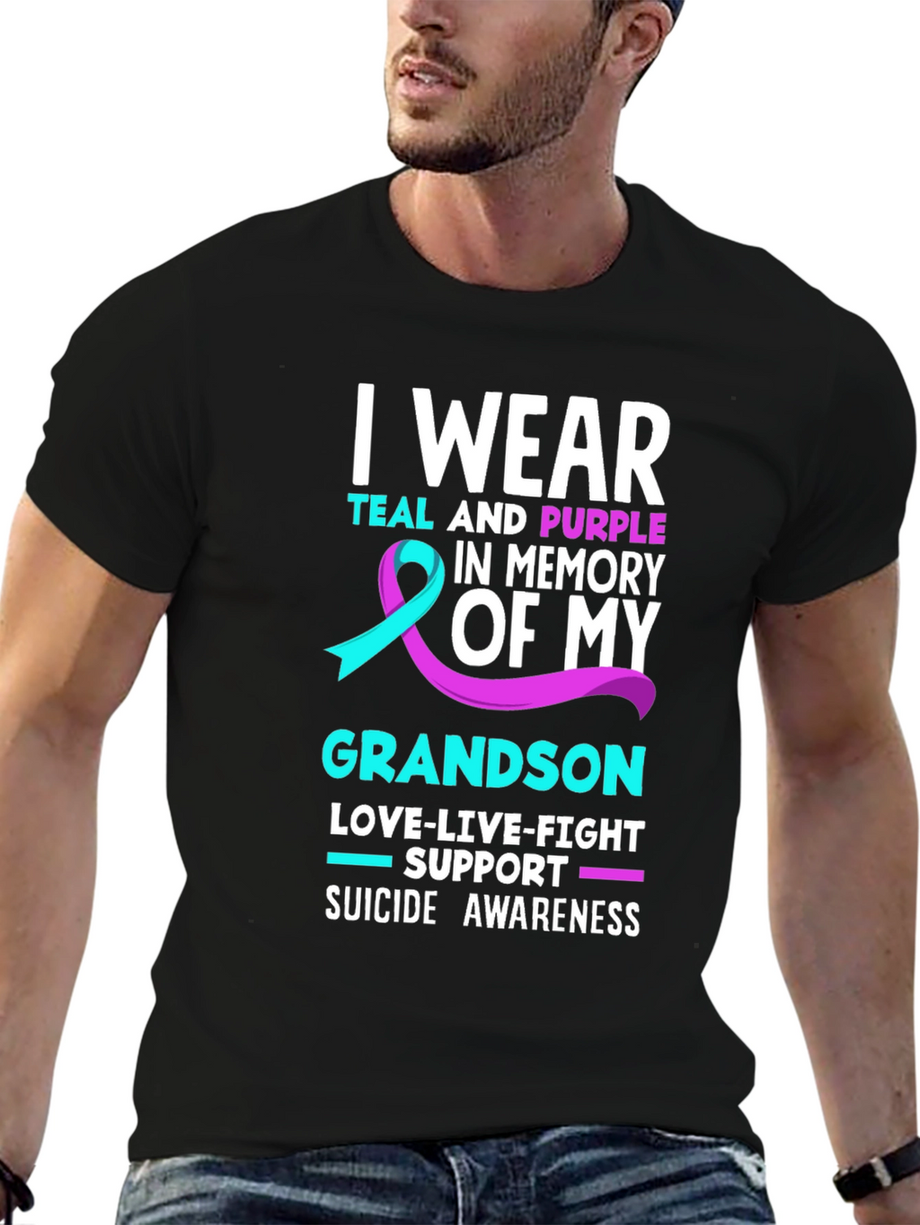 Suicide Awareness Grandson T-Shirt