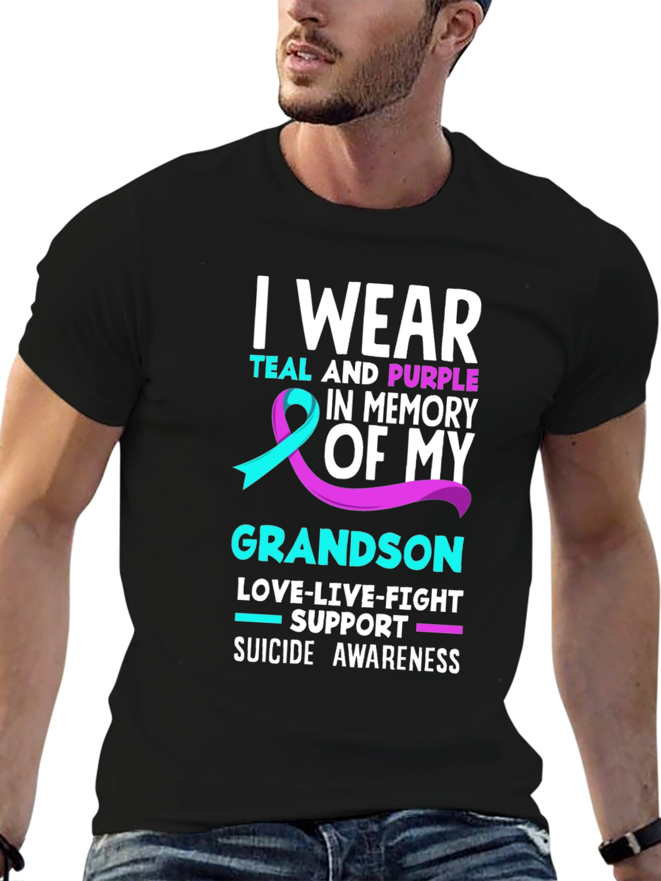 Suicide Awareness Grandson T-Shirt