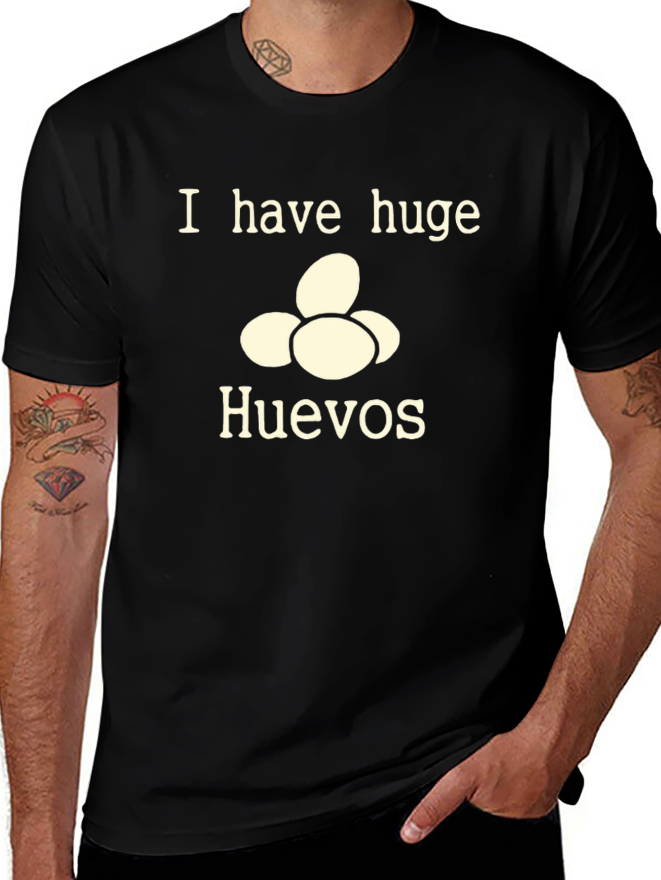 I Have Huge Huevos T-Shirt - Funny Novelty Tee
