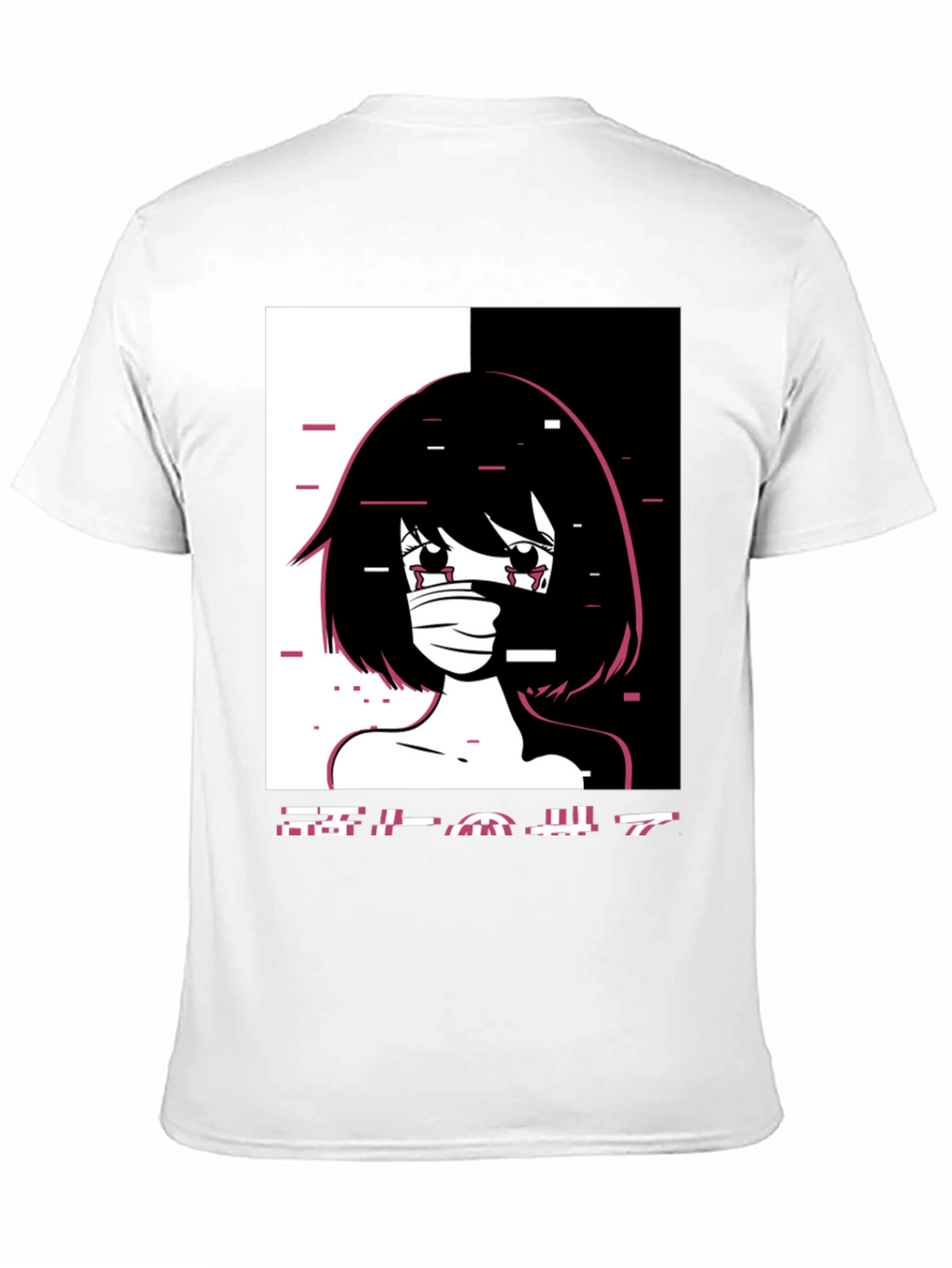 Anime Girl Graphic Tee - Black Unisex T-Shirt