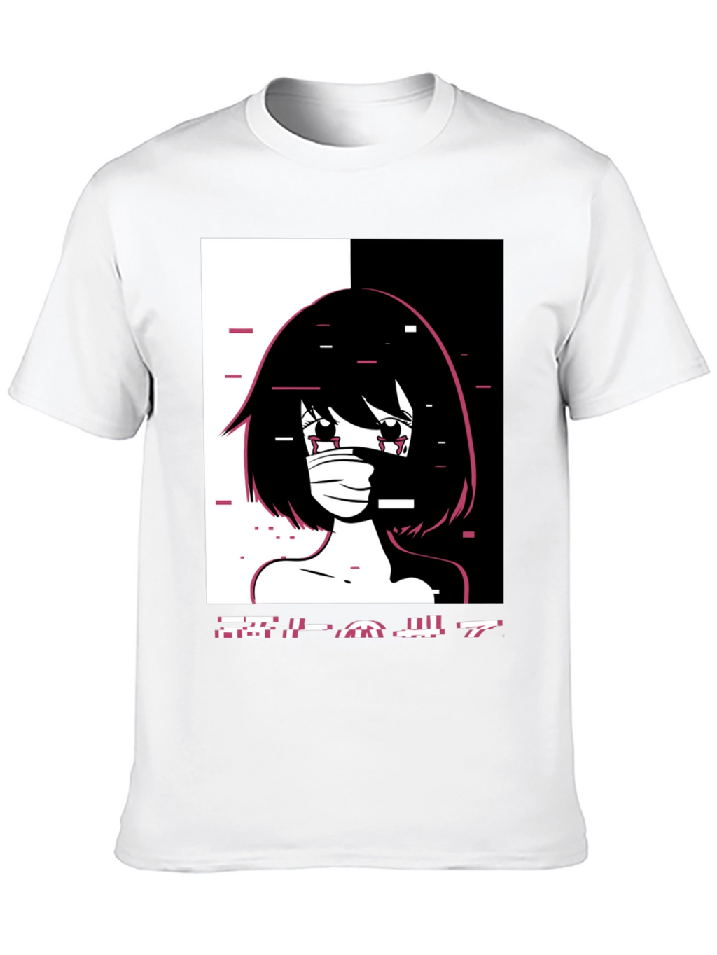 Anime Girl Graphic Tee - Black Unisex T-Shirt