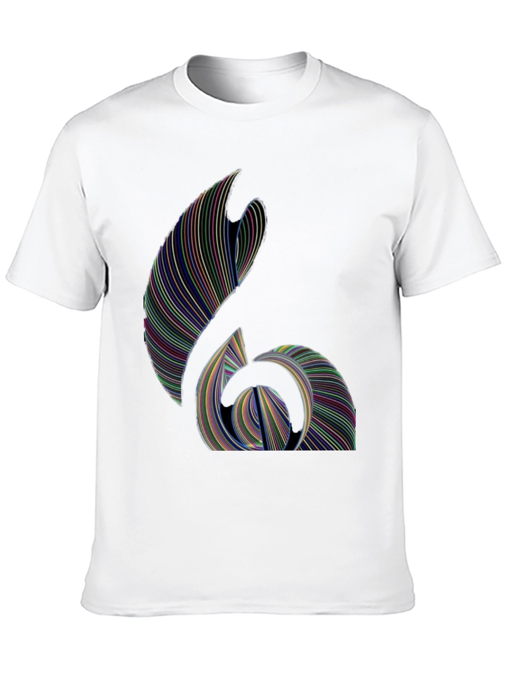 Abstract Line Art Graphic T-Shirt