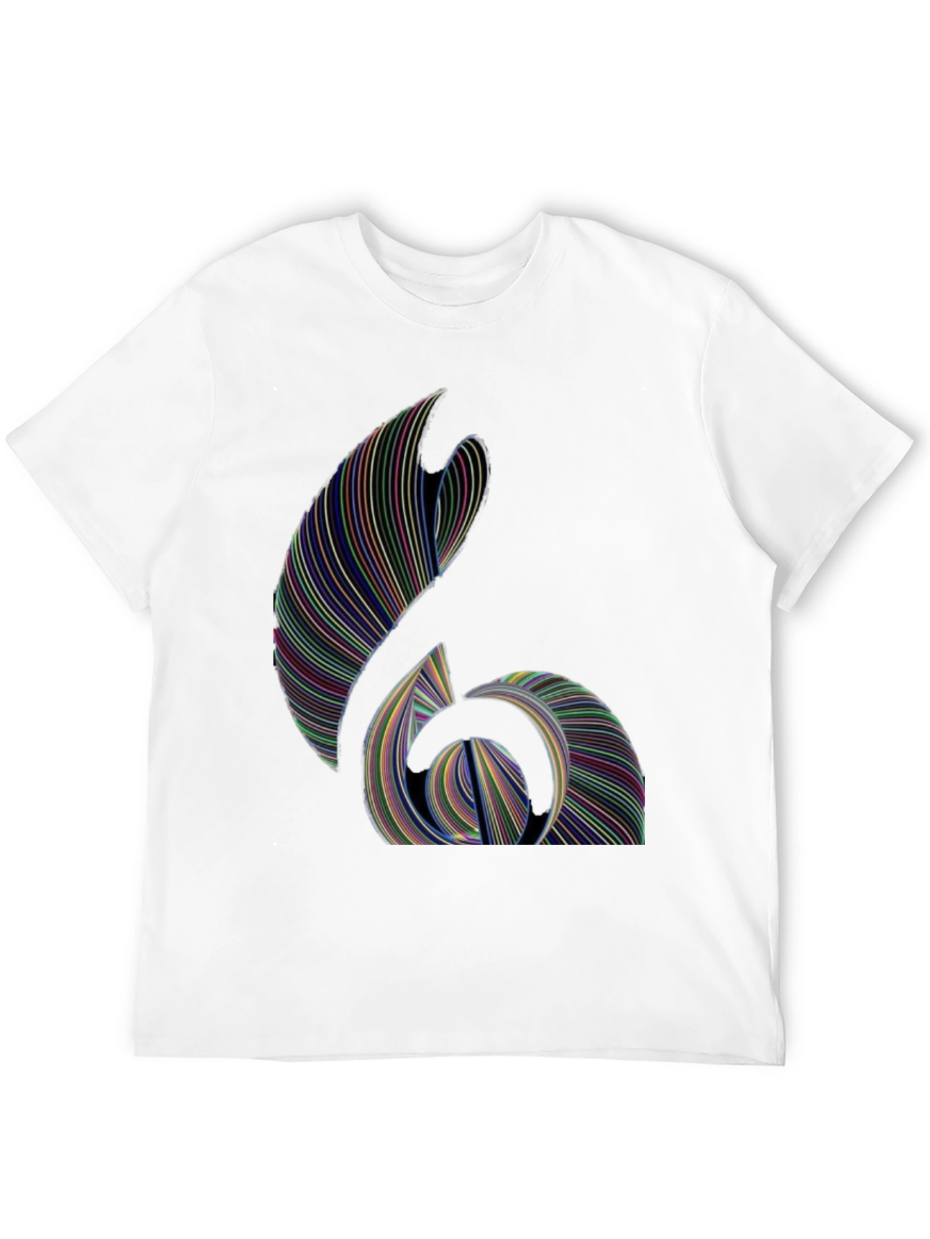 Abstract Line Art Graphic T-Shirt