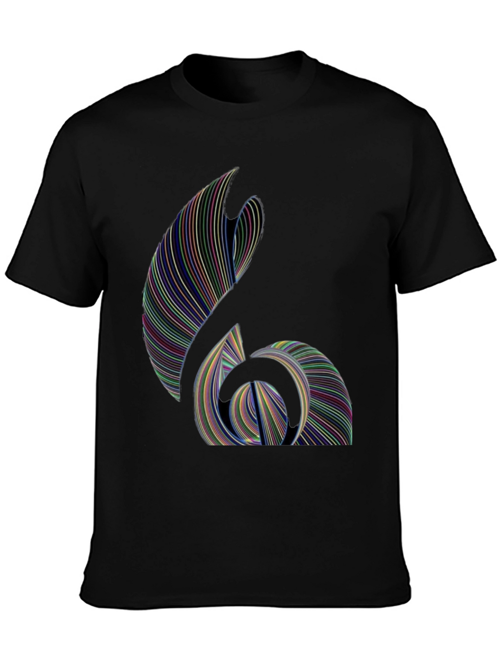 Abstract Line Art Graphic T-Shirt