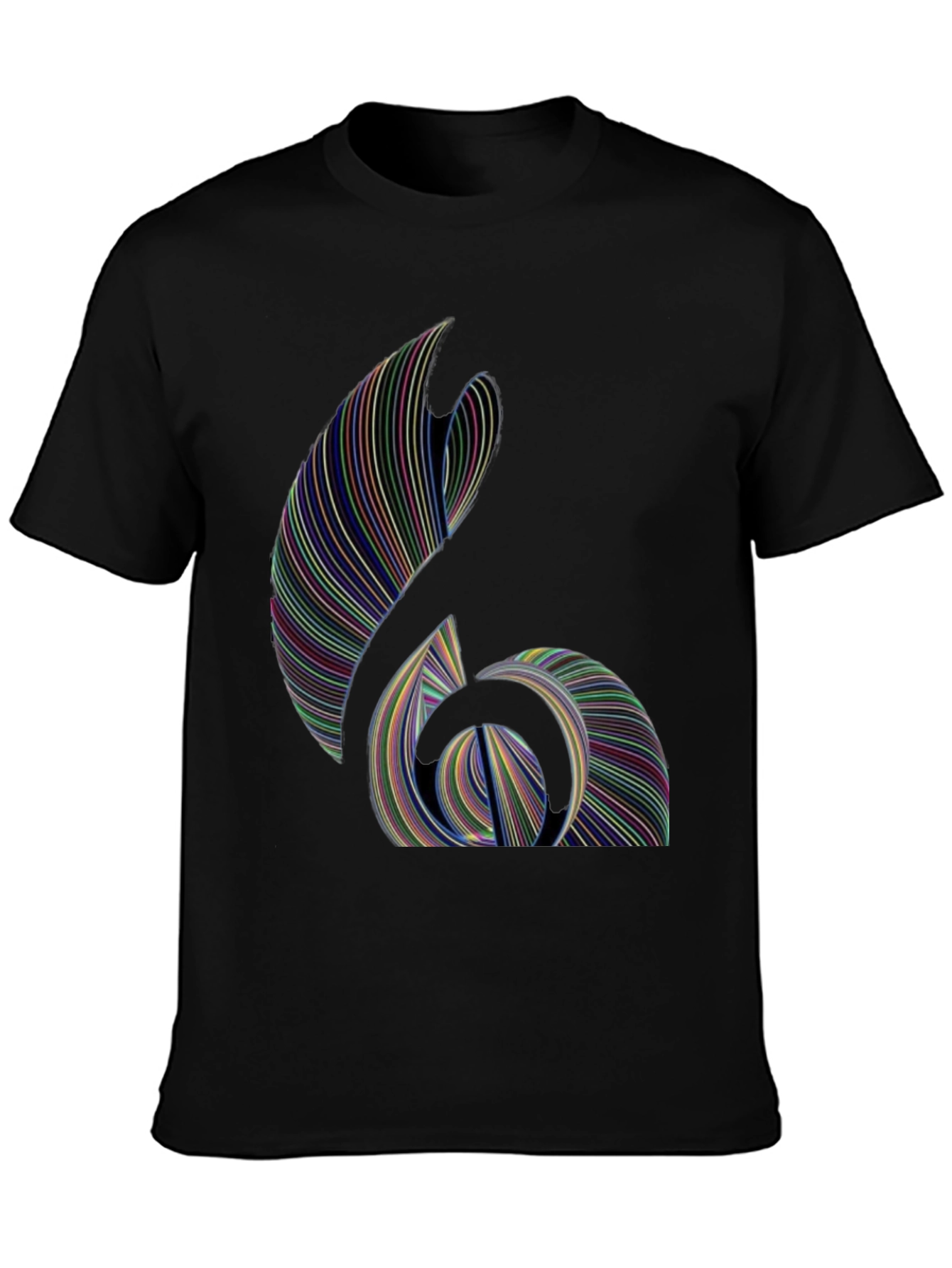 Abstract Line Art Graphic T-Shirt