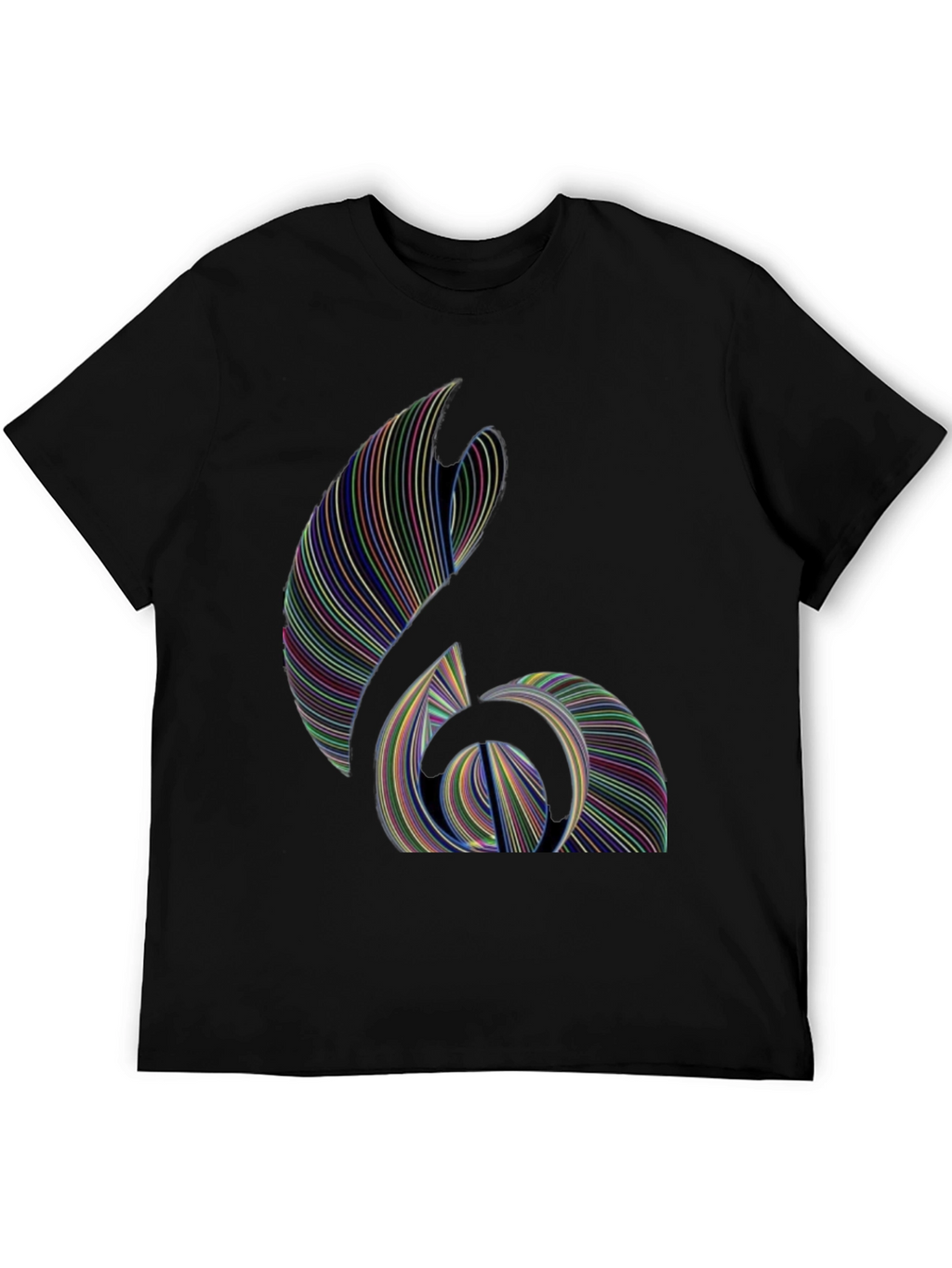 Abstract Line Art Graphic T-Shirt