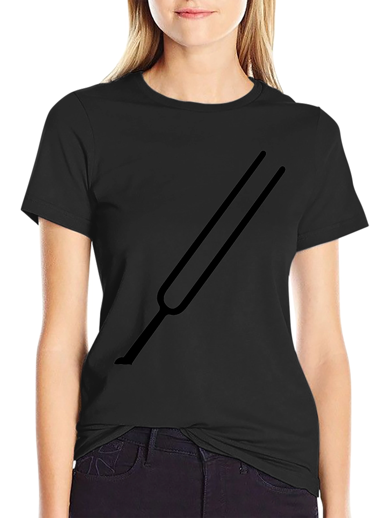 Tuning Fork Graphic Black T-Shirt