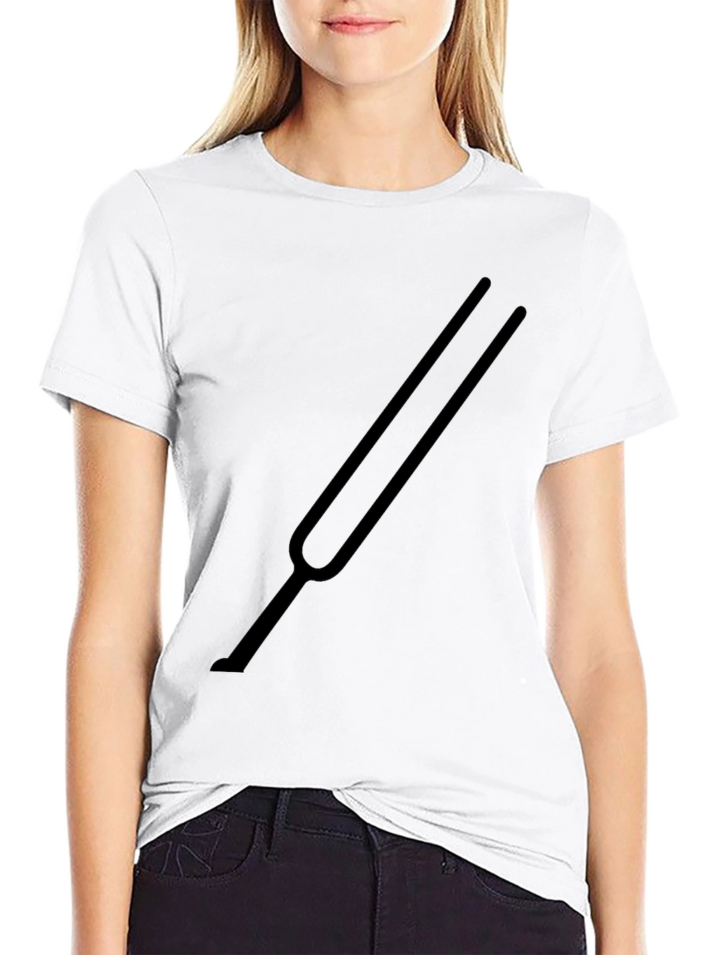 Tuning Fork Graphic Black T-Shirt