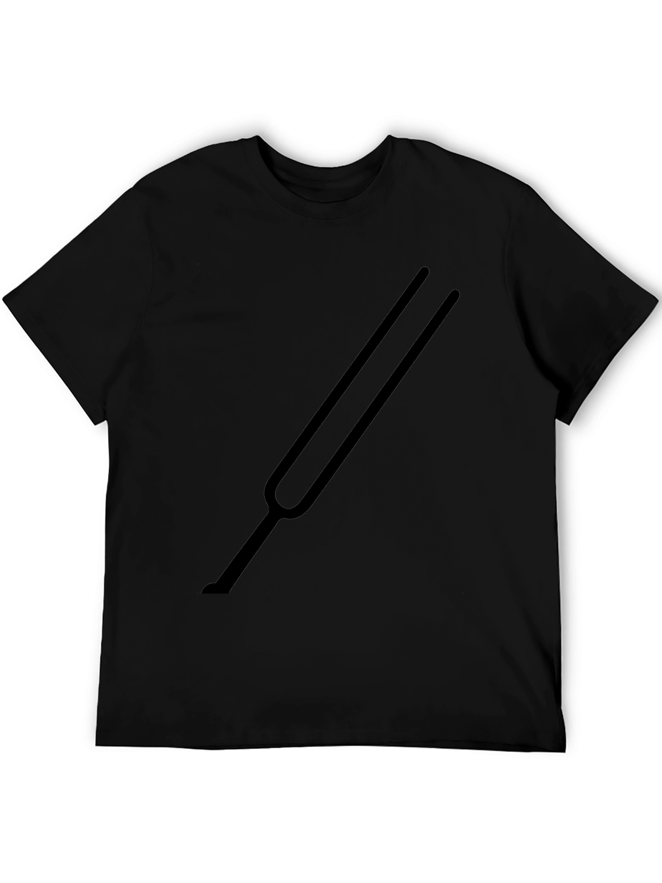 Tuning Fork Graphic Black T-Shirt