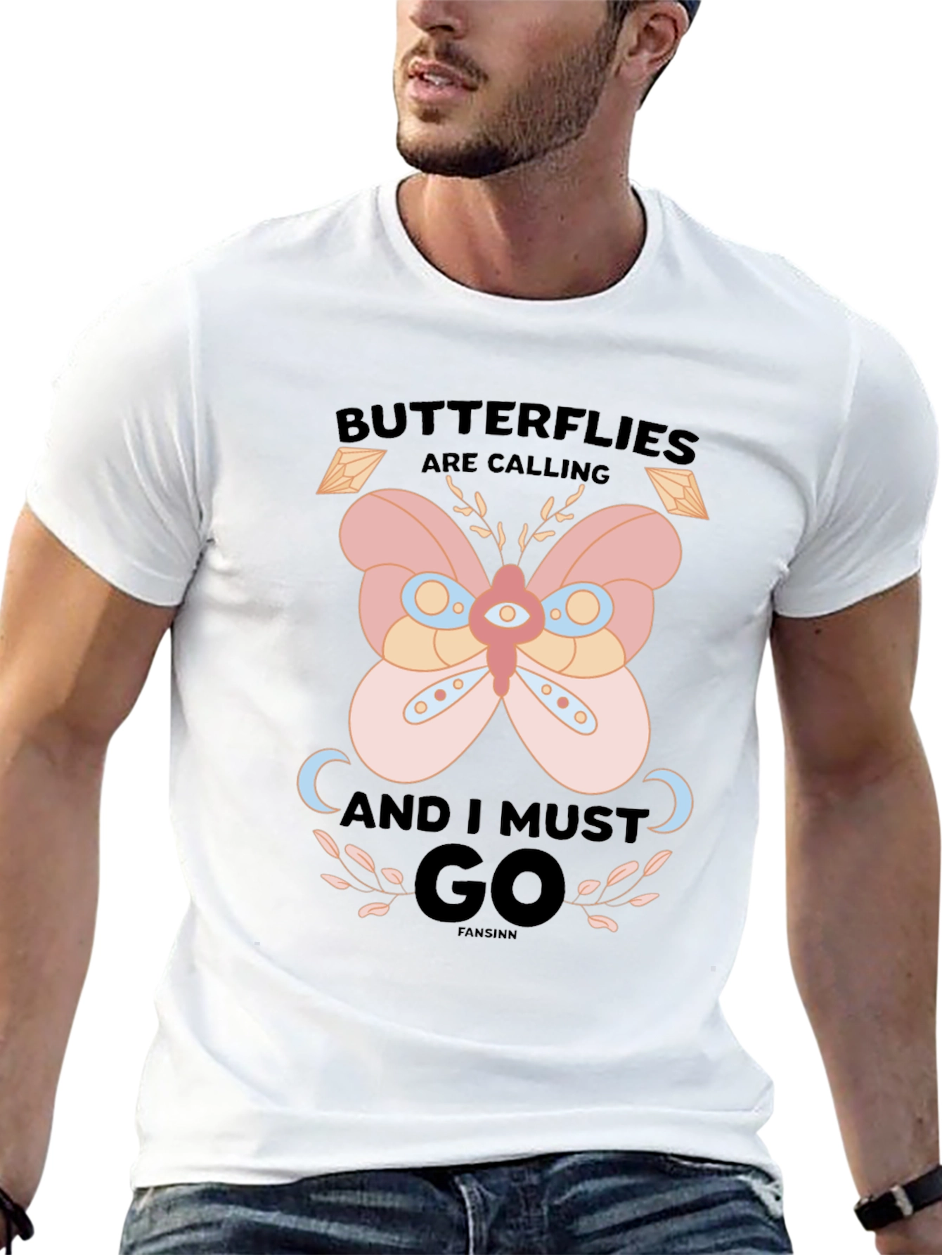 Butterfly Calling Graphic T-Shirt