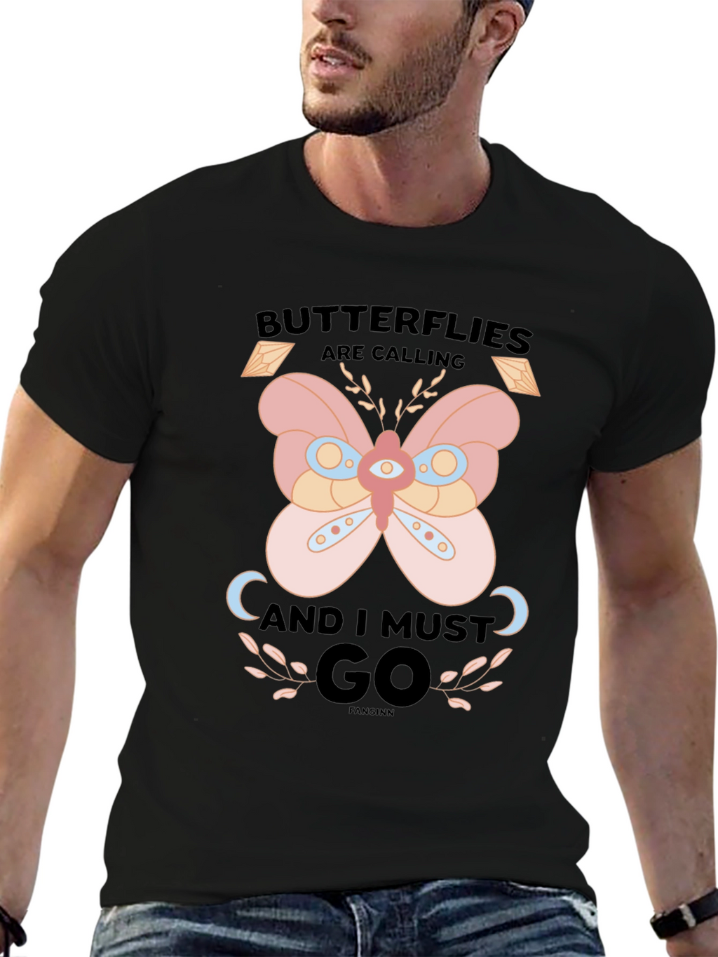 Butterfly Calling Graphic T-Shirt
