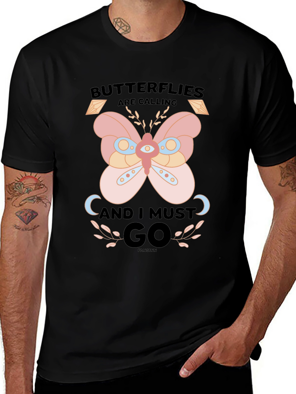 Butterfly Calling Graphic T-Shirt