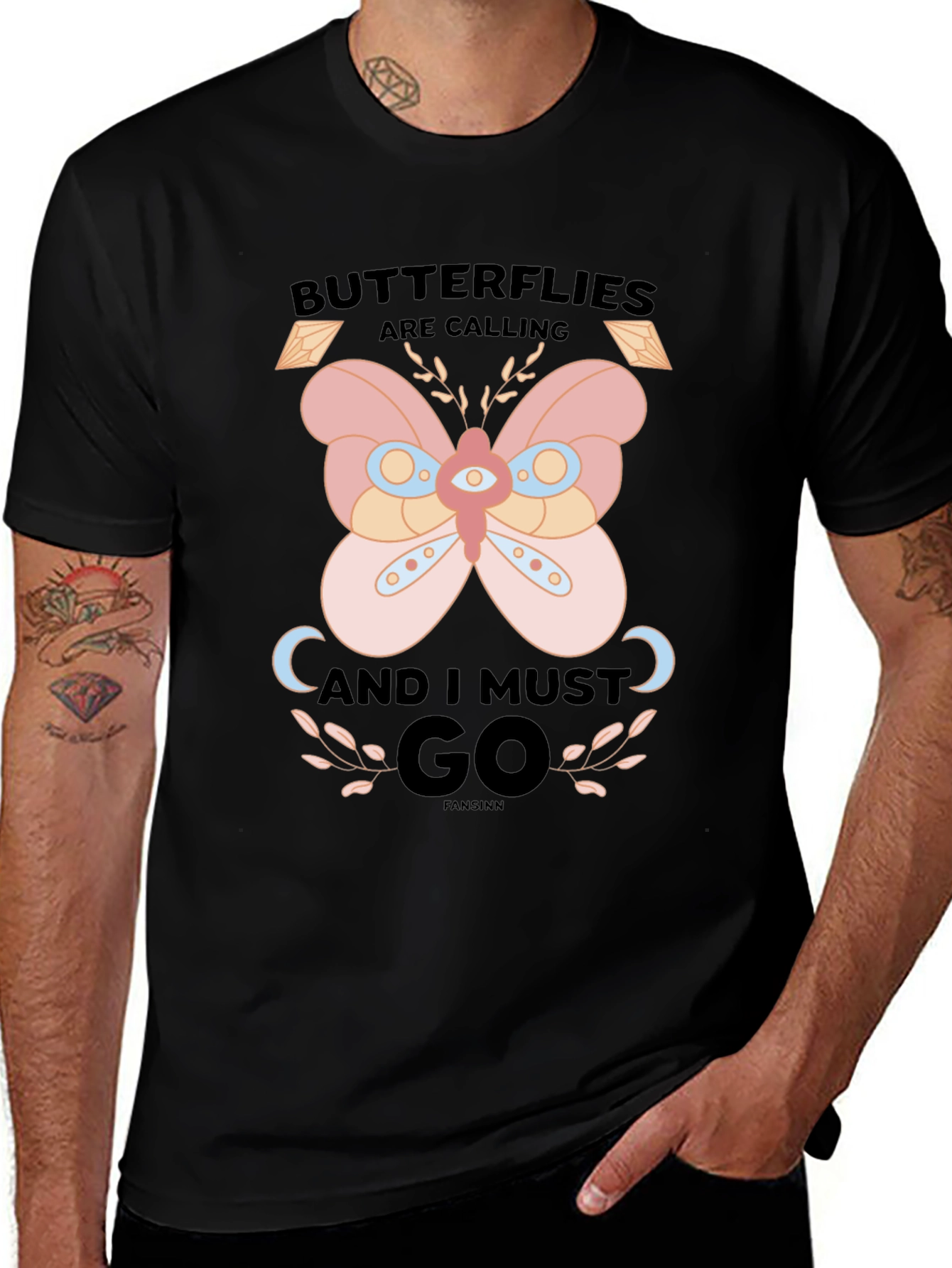 Butterfly Calling Graphic T-Shirt
