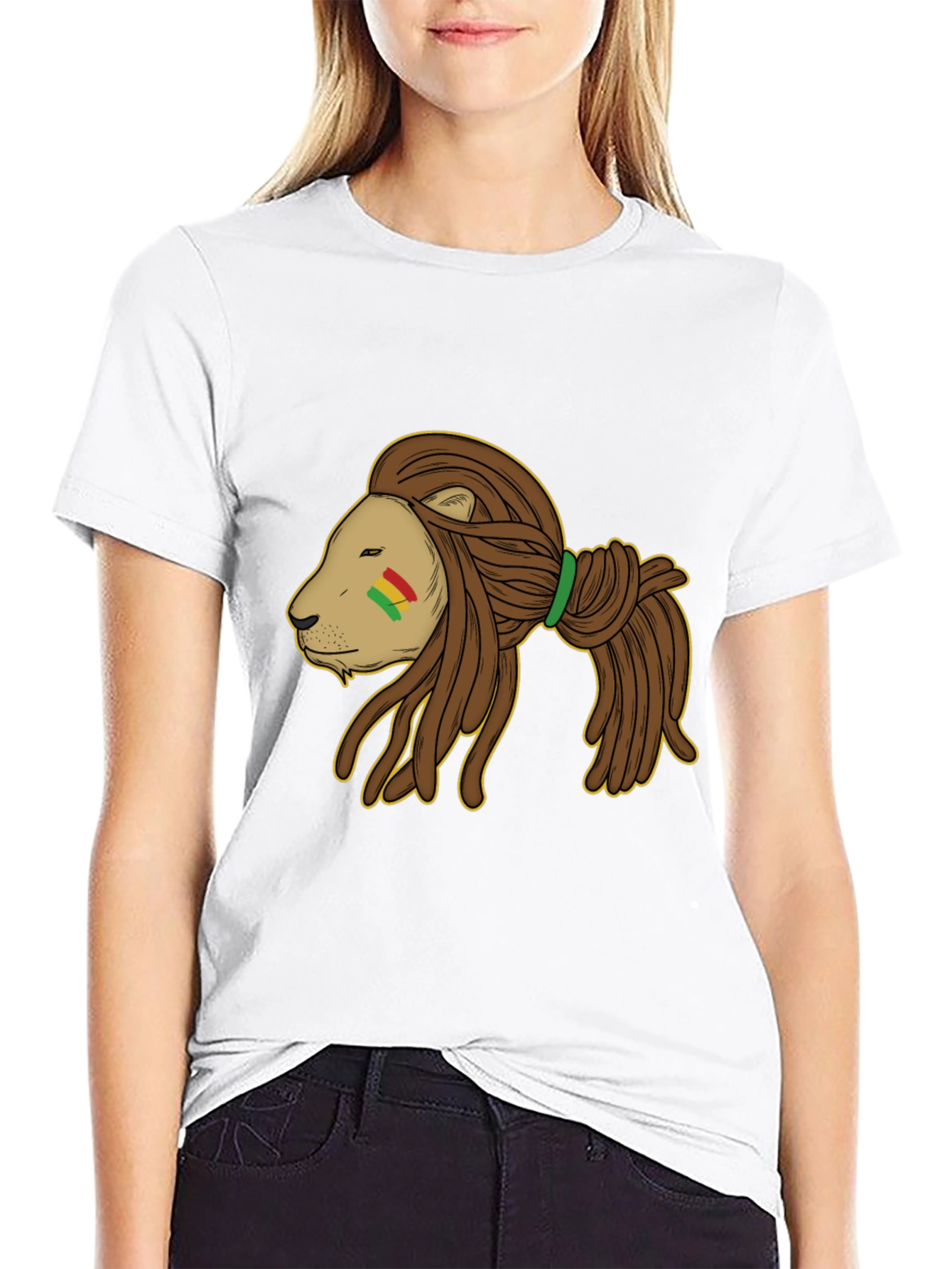 Rasta Lion Black T-Shirt