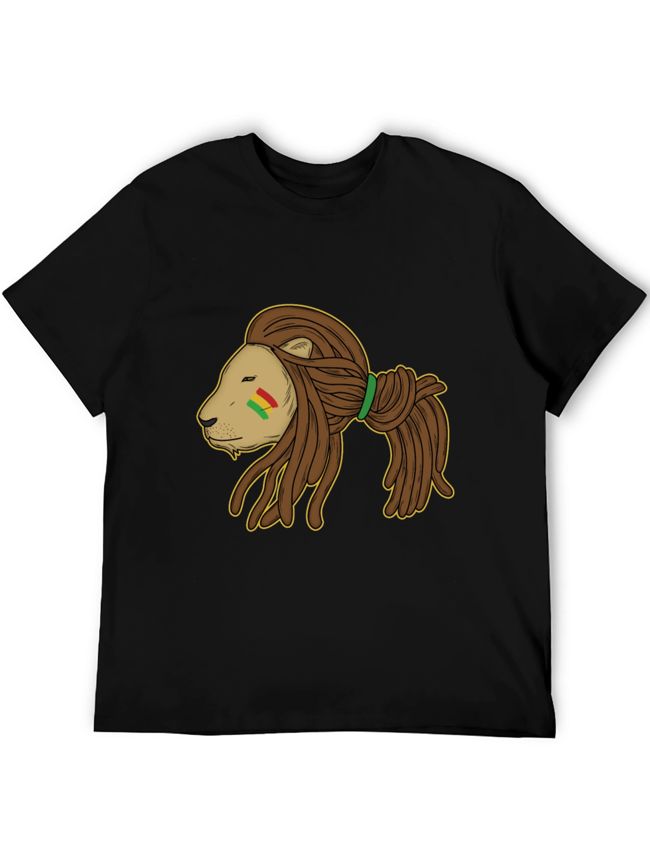 Rasta Lion Black T-Shirt