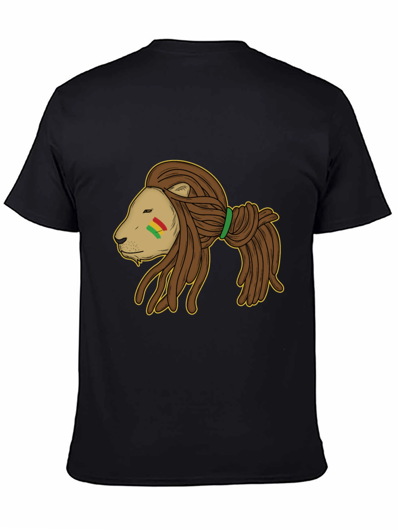 Rasta Lion Black T-Shirt