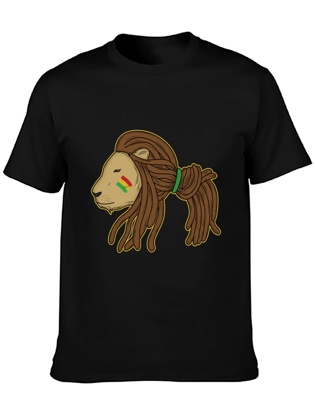 Rasta Lion Black T-Shirt